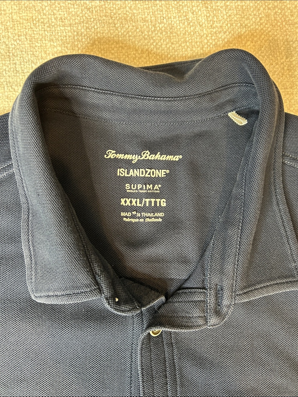 Tommy Bahama Navy IslandZone Supima Camp Shirt XXXL